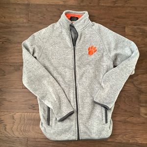 Clemson Tigers Womens fleece lined zip jacket medium logo
